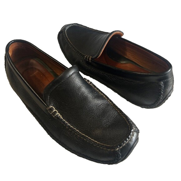 HS Trask Mens 10.5M Black Vibram Loafers Driving Moccasins Leather Preppy Shoe main image 11